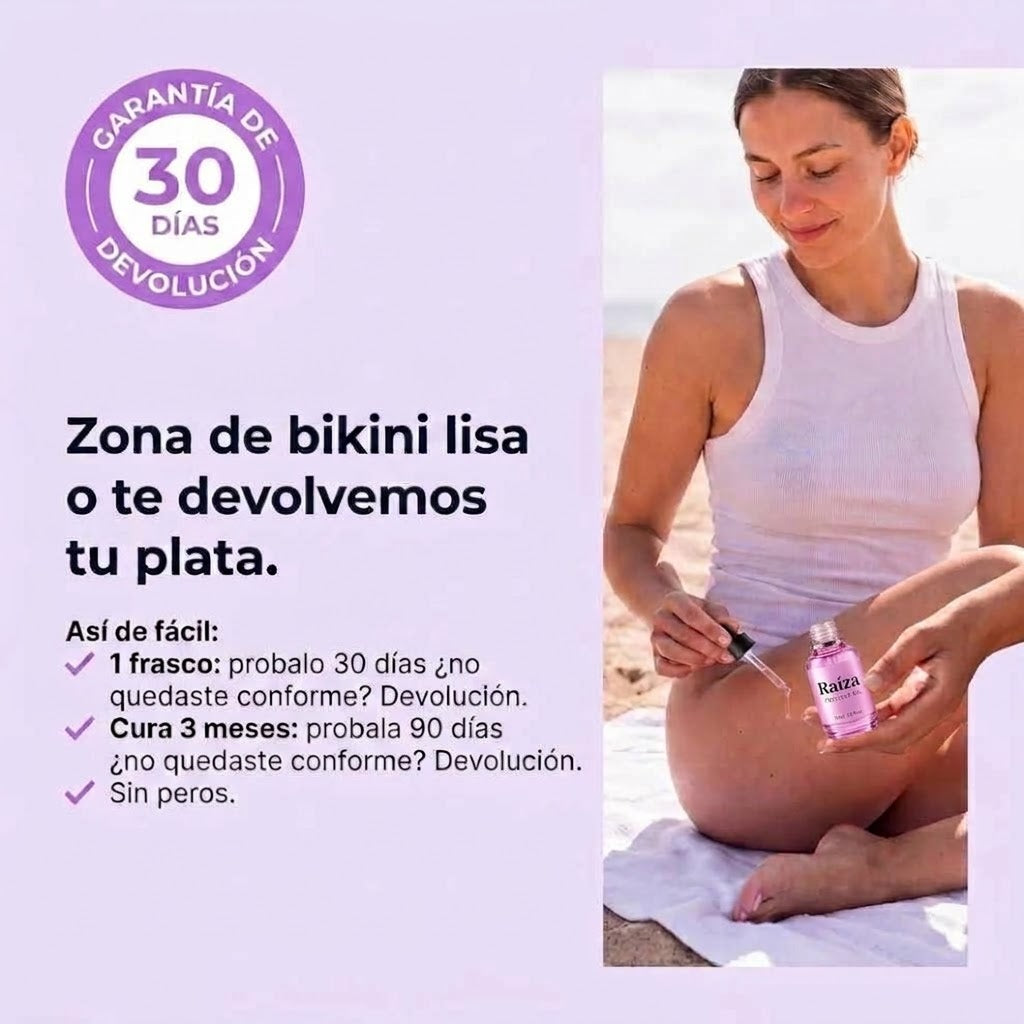 Raíza® - Reductor del crecimiento del vello de origen vegetal.